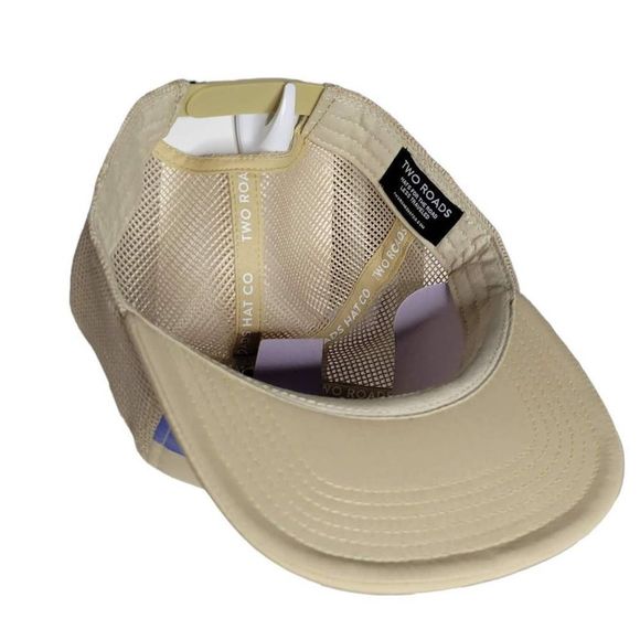 Two Roads Whalebone Foam Trucker Style Snapback Hat Tan One Size - Picture 5 of 8